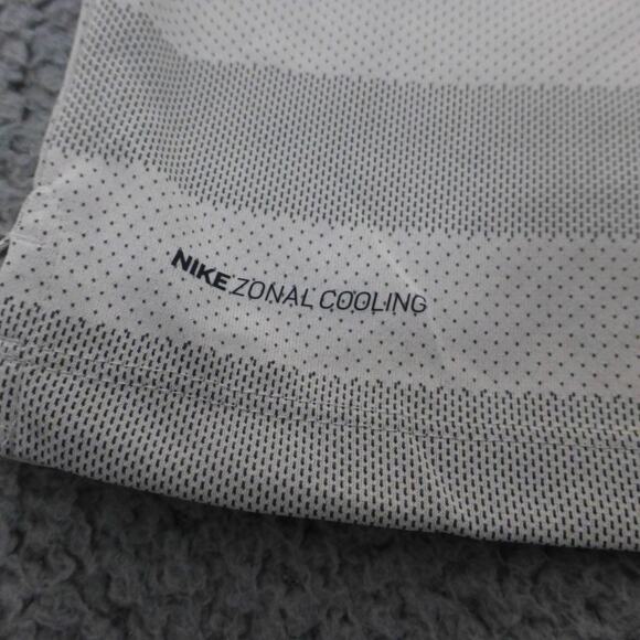 Nike Shirt Mens XXL Zonal Cooling Mesh Gray Striped Golf Polo NWT - Picture 5 of 13
